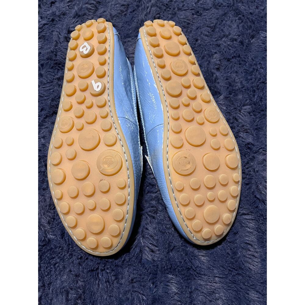 Born Comfort Flats Women Size 9 Blue Leather Loafers Slip On EUC - Picture 3 of 8